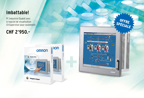 Imbattable! PC Industriel DyaloX avec le logiciel de visualisation CX-Supervisor pour seulement: CHF 2�950.- 